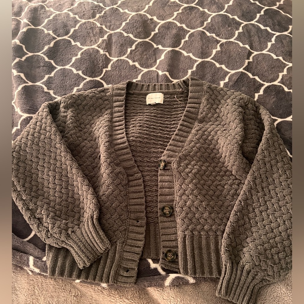 Cropped cardigan!